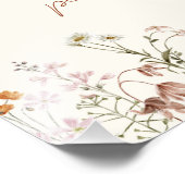 ワイルドフラワーブライダルシャワーカードとギフト フォトプリント            (角)