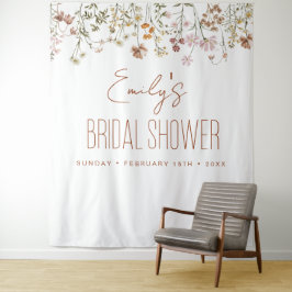 ワイルドフラワーブライダルシャワーガーデンイン開花 タペストリー