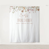 ワイルドフラワーブライダルシャワーガーデンイン開花 タペストリー (正面)