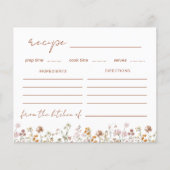 ワイルドフラワーブライダルシャワーガーデンレシピカード (正面)