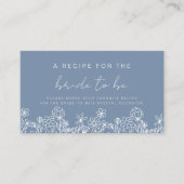 ワイルドフラワーブライダルシャワーガーデンレシピ共有 エンクロージャーカード (正面)