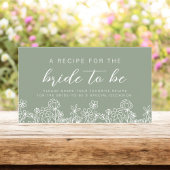 ワイルドフラワーブライダルシャワーガーデンレシピ共有 エンクロージャーカード