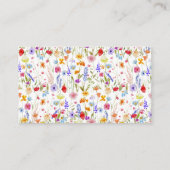 ワイルドフラワーブライダルシャワーガーデンレシピ共有 エンクロージャーカード (裏面)