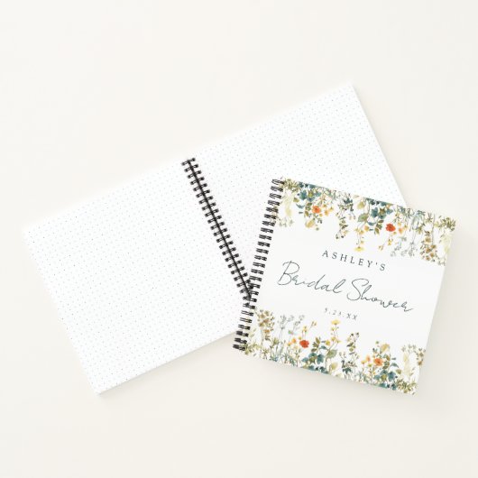 ワイルドフラワーブライダルシャワーゲストハウス ノートブック (内部)