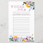 ワイルドフラワーブライダルシャワーゲームどこ行ったんだ？ (正面)