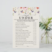 ワイルドフラワーブライダルシャワーゲーム (スタンド正面)