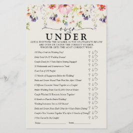 ワイルドフラワーブライダルシャワーゲーム