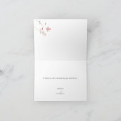 ワイルドフラワーブライダルシャワーサンキューカード サンキューカード (内部)