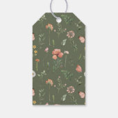 ワイルドフラワーブライダルシャワーサンキューユーラベル ギフトタグ (裏面)