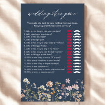 ワイルドフラワーブライダルシャワーシューズ結婚ゲーム