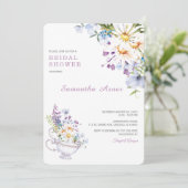 ワイルドフラワーブライダルシャワーティーパーティー 招待状 (スタンド正面)