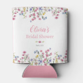 ワイルドフラワーブライダルシャワーバラ金ゴールドクーラーボックス 缶クーラー (裏面)