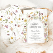 ワイルドフラワーブライダルシャワーフローラアーチ 招待状