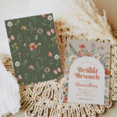 ワイルドフラワーブライダルシャワーブランチ招待状 招待状