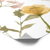 ワイルドフラワーブライダルシャワーポスター ポスター (角)