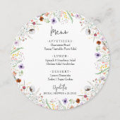 ワイルドフラワーブライダルシャワーメニュー メニュー (正面)