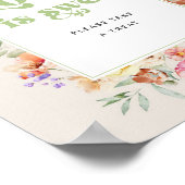 ワイルドフラワーブライダルシャワーラブは甘い ポスター (角)