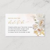 ワイルドフラワーブライダルシャワーレシピエンクロージャカード エンクロージャーカード (正面)