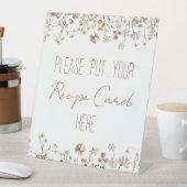 ワイルドフラワーブライダルシャワーレシピカードはこちら 台座サイン (インサイチュ)