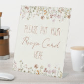 ワイルドフラワーブライダルシャワーレシピカードはこちら 台座サイン (インサイチュ)