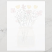 ワイルドフラワーブライダルシャワーレシピカード (裏面)