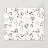 ワイルドフラワーブライダルシャワーレシピカード (裏面)