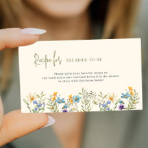 ワイルドフラワーブライダルシャワーレシピ要求