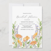 ワイルドフラワーブライダルシャワー招待状 (正面)
