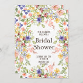 ワイルドフラワーブライダルシャワー招待状 招待状 (正面/裏面)