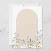 ワイルドフラワーブライダルシャワー招待 招待状 (裏面)