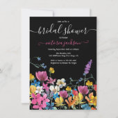 ワイルドフラワーブライダルシャワー招待 招待状 (正面)