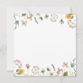 ワイルドフラワーブライダルシャワー招待 招待状 (裏面)