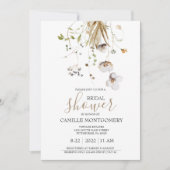 ワイルドフラワーブライダルシャワー招待 招待状 (正面)