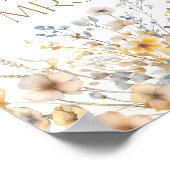 ワイルドフラワーブライダルシャワー数キス ポスター (角)