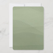 ワイルドフラワーブライダルシャワー水彩フローラシャワー 招待状 (裏面)