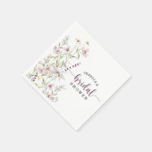 ワイルドフラワーブライダルシャワー素朴フローラ スタンダードカクテルナプキン (角)