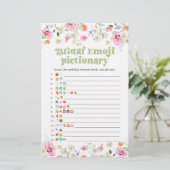 ワイルドフラワーブライダルシャワー絵文字ゲーム (スタンド正面)