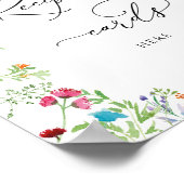 ワイルドフラワーブライダルシャワー離れレシピカードはこちら ポスター (角)