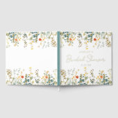 ワイルドフラワーブライダルシャワー ゲストブック (全面)