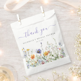 ワイルドフラワーブライダルシャワー フェイバーバッグ