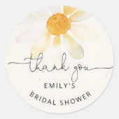 ワイルドフラワーブライダルシャワー ラウンドシール (正面)