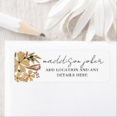 ワイルドフラワーブライダルシャワー ラベル (インサイチュ)