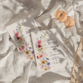 ワイルドフラワーブライダルシャワー、愛の開花 招待状