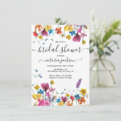 ワイルドフラワーブライダルシャワー 招待状 (スタンド正面)