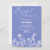 ワイルドフラワーブライダルシャワー 招待状 (正面)