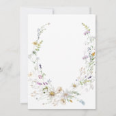 ワイルドフラワーブライダルシャワー 招待状 (裏面)