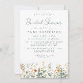 ワイルドフラワーブライダルシャワー 招待状 (正面)