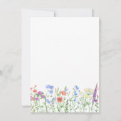 ワイルドフラワーブライダルシャワー 招待状 (裏面)