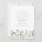 ワイルドフラワーブライダルシャワー 招待状 (正面)