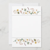 ワイルドフラワーブライダルシャワー 招待状 (裏面)